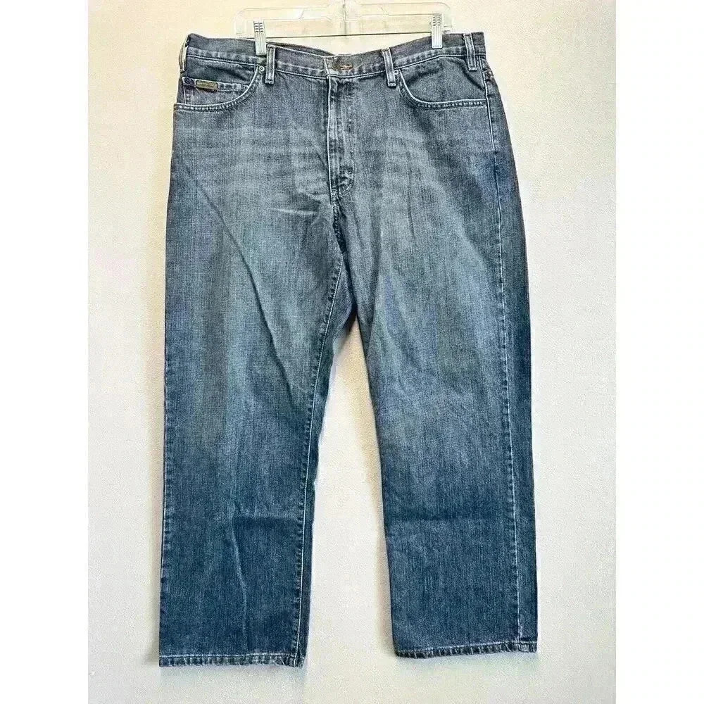 Eddie Bauer Jeans Men’s 38x30 Original Fit Wide Leg Casual Wear Denim